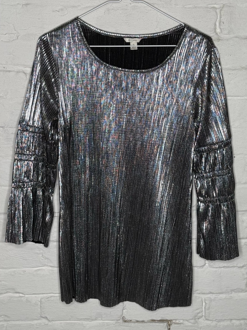 Est. 1946 Metallic Silver Top S